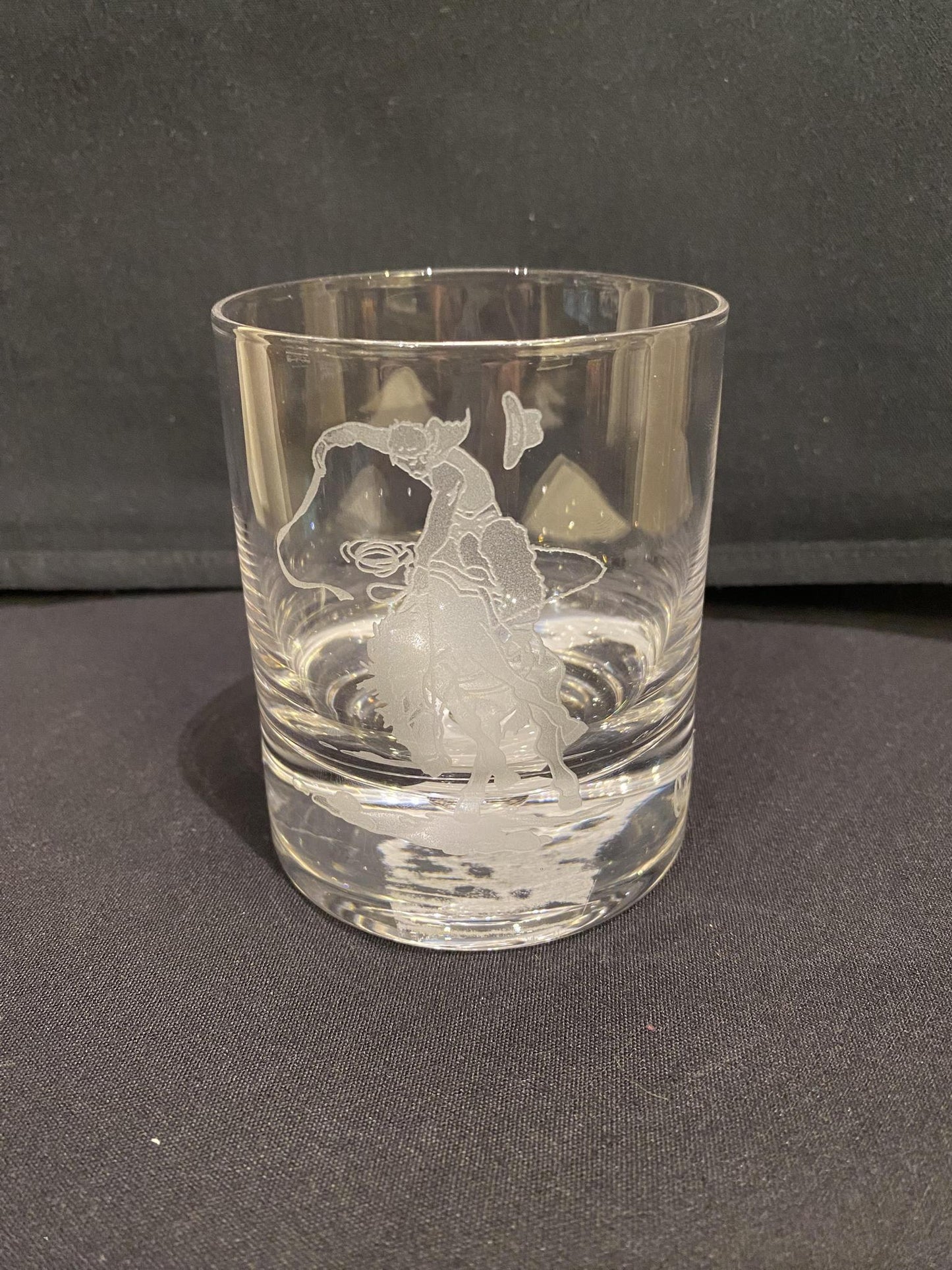 11 oz Cowboy Crystal Whiskey Glass
