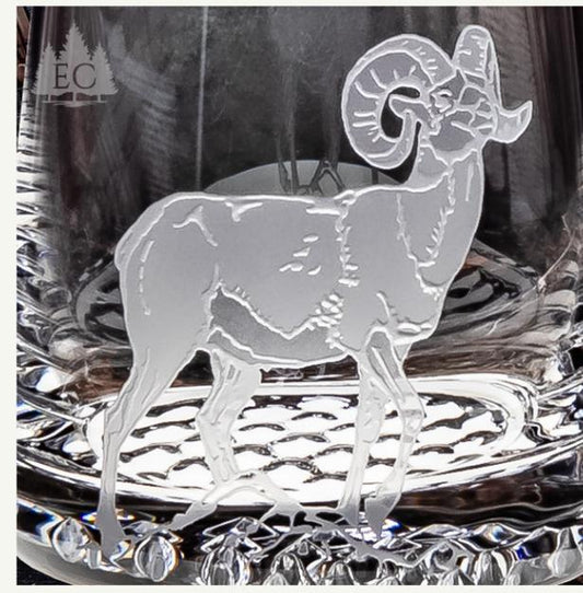 11 oz BIg Horn Crystal Whiskey Glass