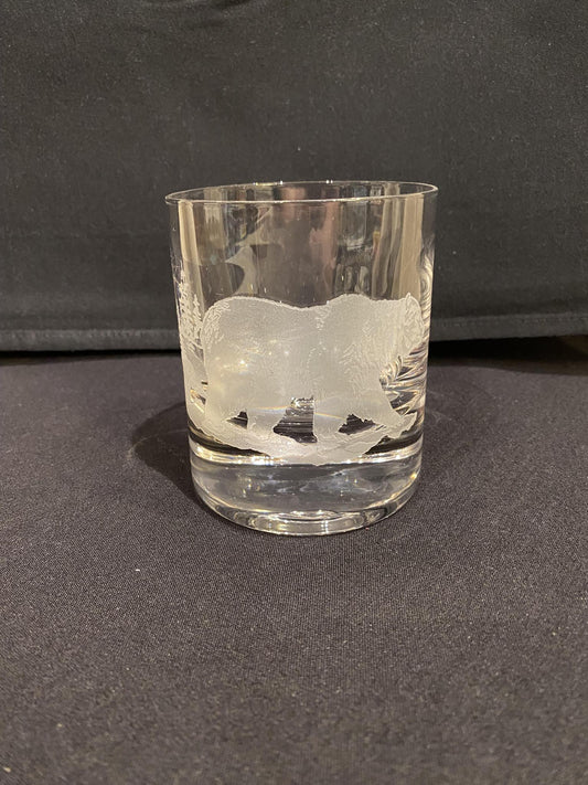 11 oz Grizzly Crystal Whiskey Glass