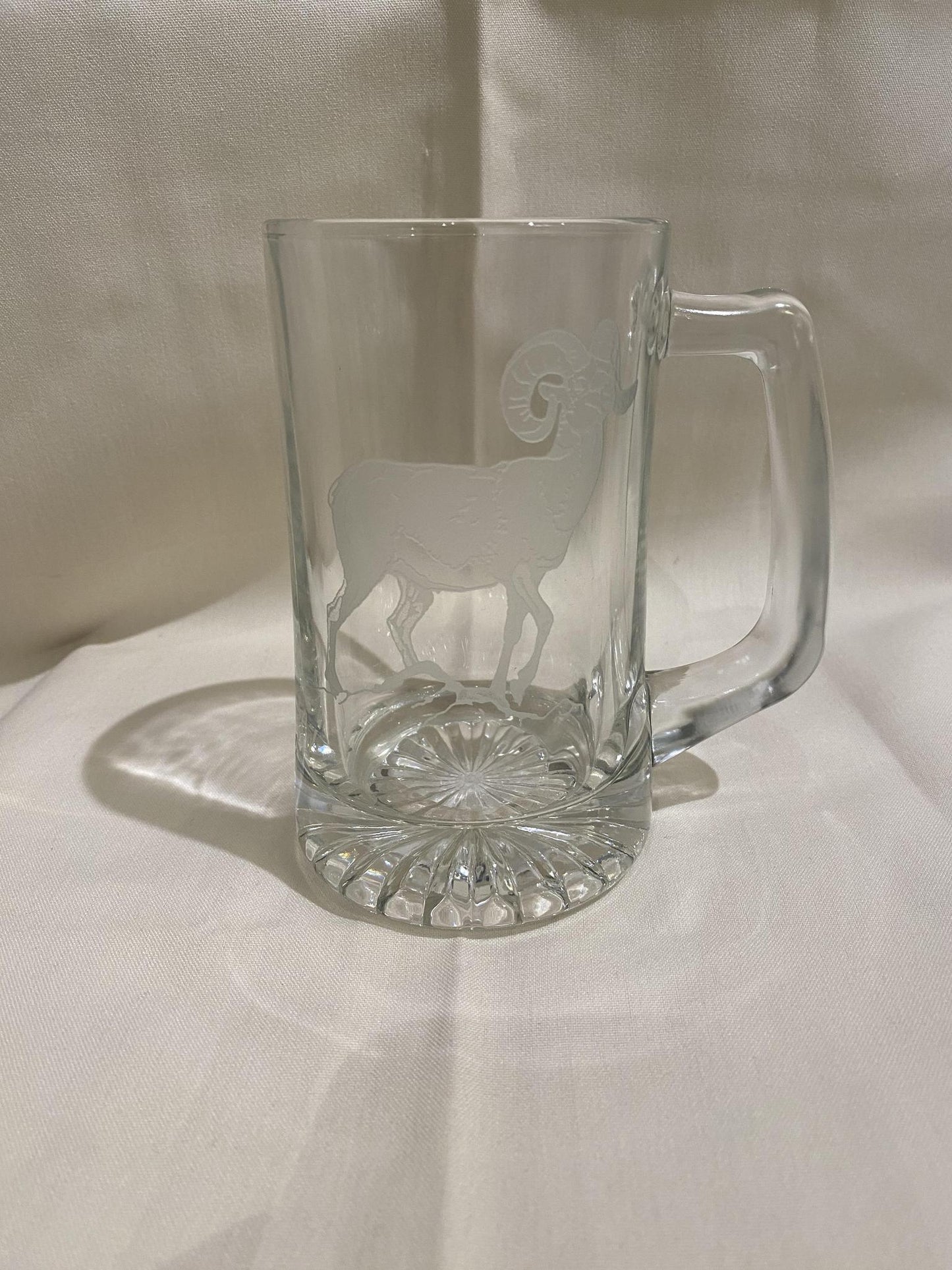 15 oz Big Horn Sheep Glass Mug