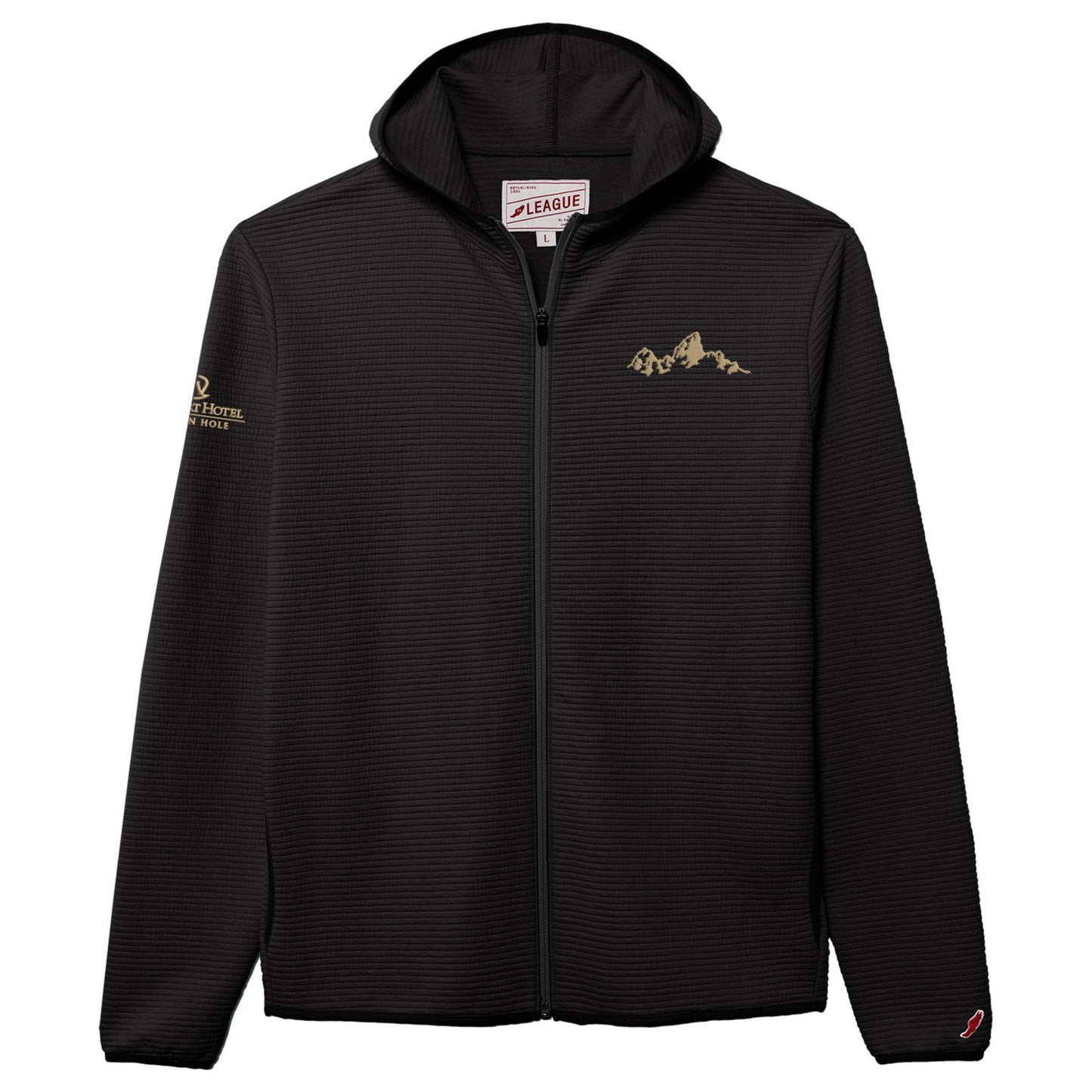 Black Full Zip Hood Sweatshirt