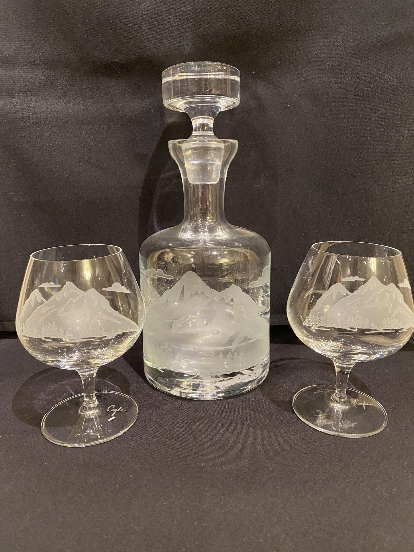 36 oz Crystal Decanter Tetons