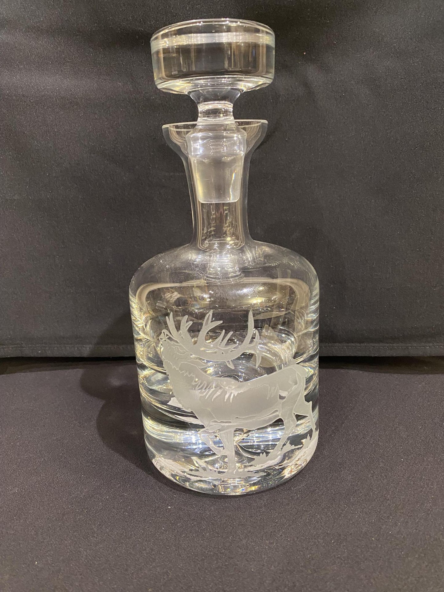 36 oz Crystal Decanter Elk