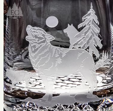 11 oz Wolf Crystal Whiskey Glass