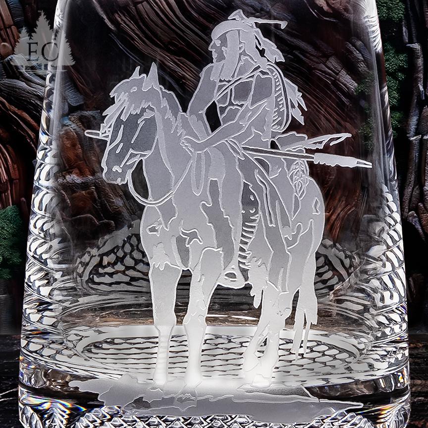 36 oz Crystal Decanter Spirit Rider