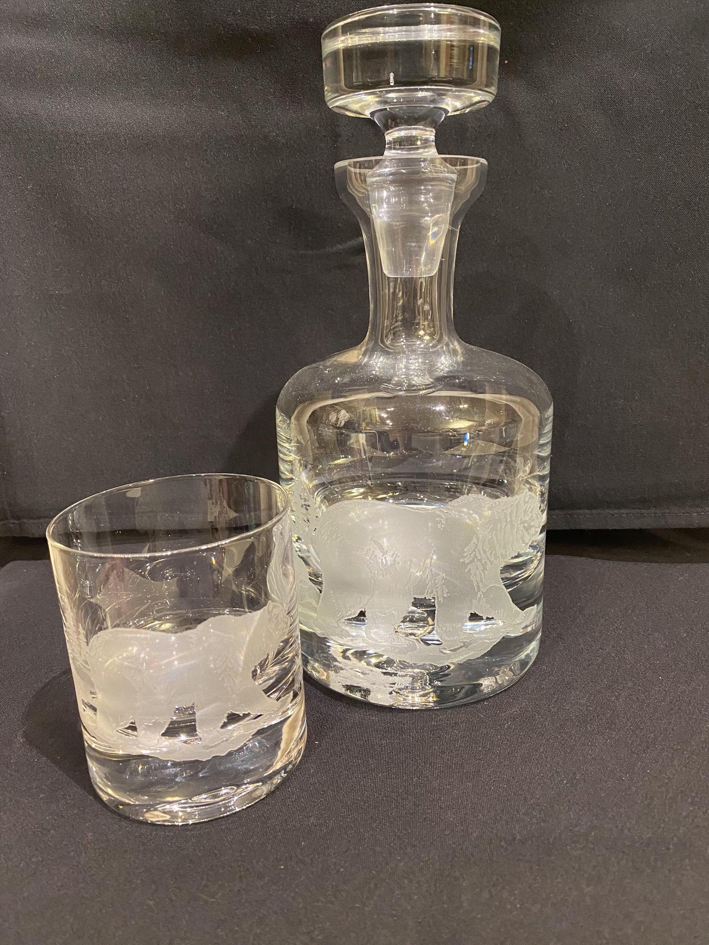 36 oz Crystal Decanter Bear