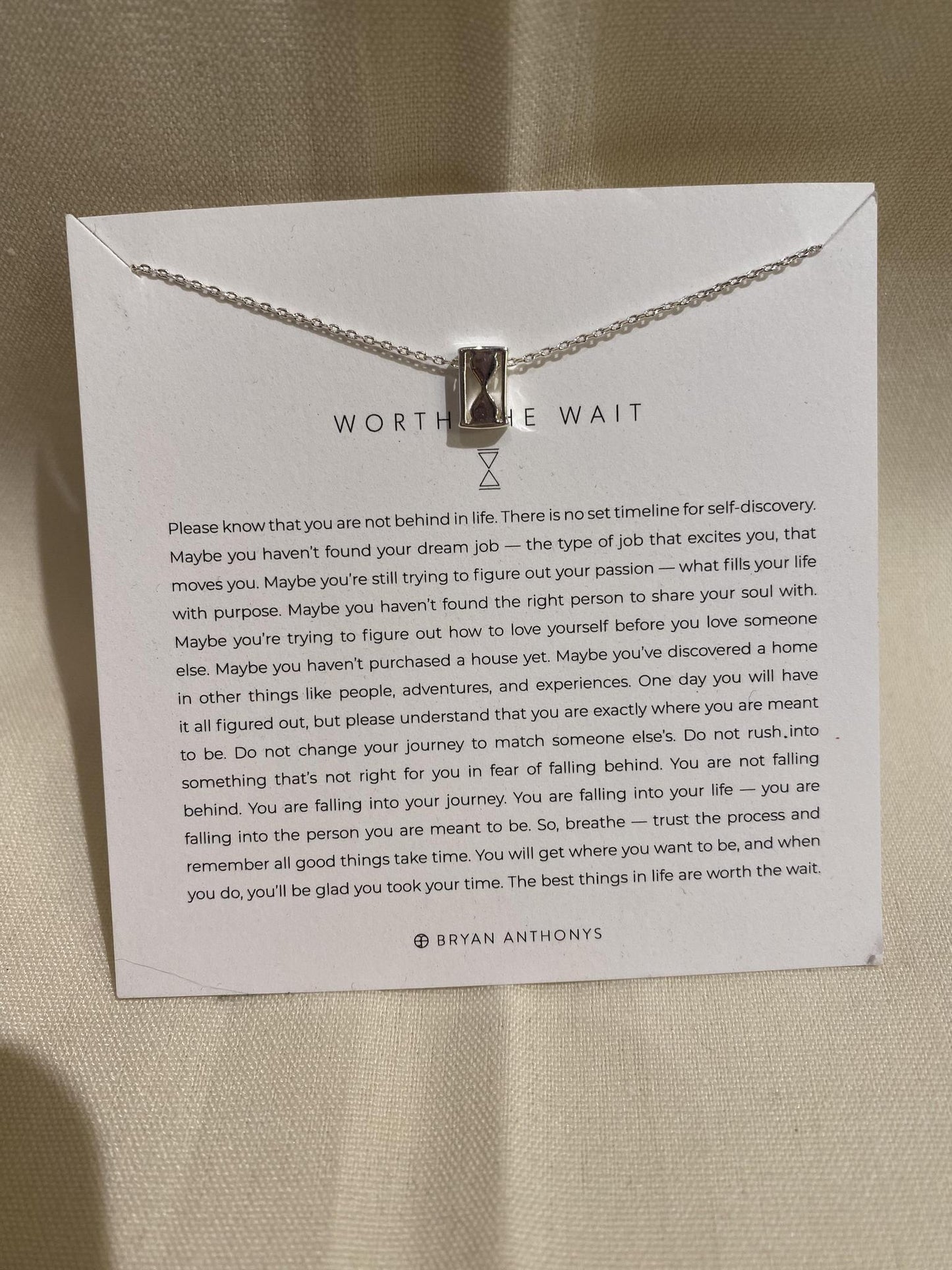 Worth The Wait Necklace Silver